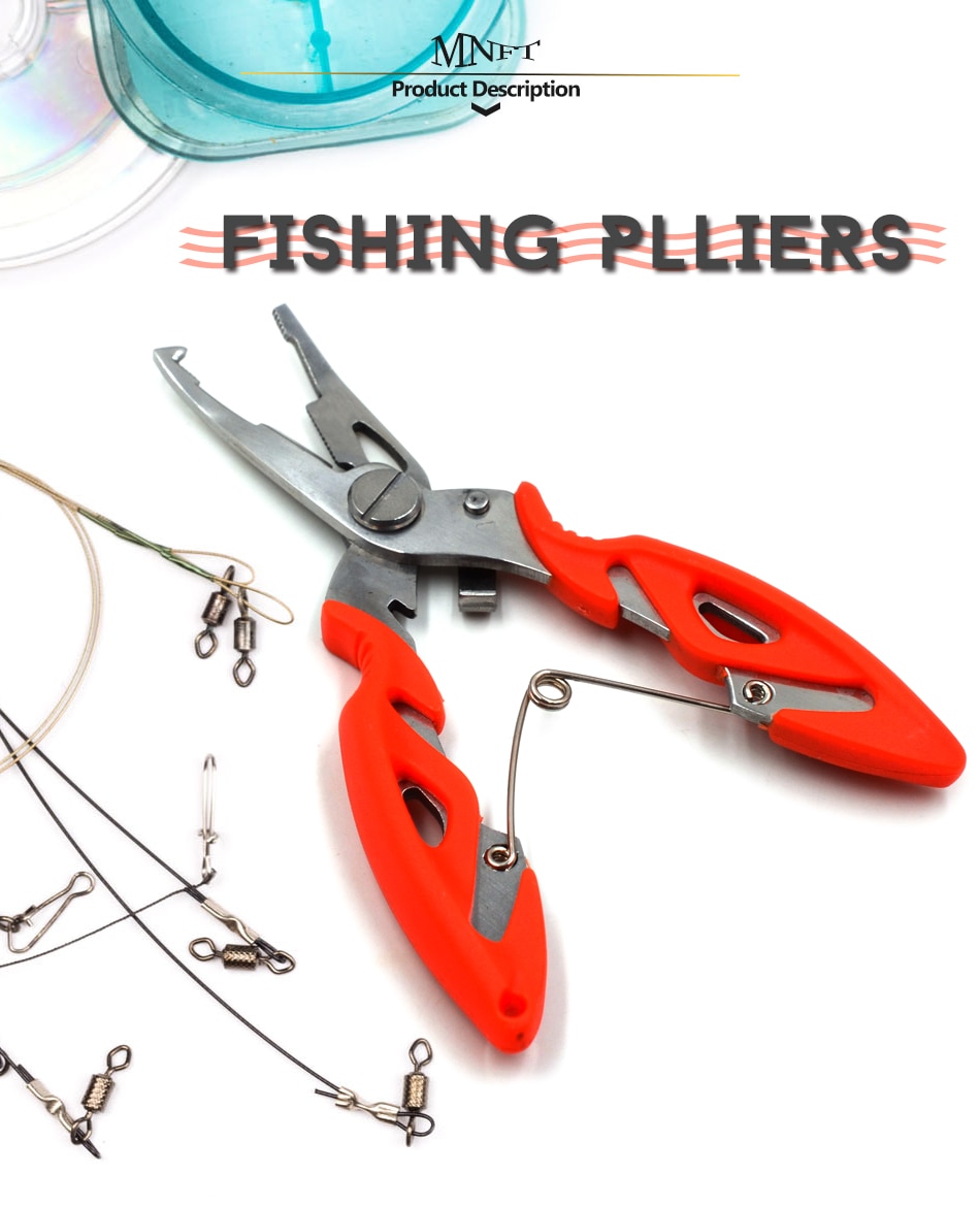 MNFT Fishing Plier Scissor Braid Line Lure Cutter Hook Remover etc. Tackle Tool Cutting Fish Use Tongs Multifunction Scissors