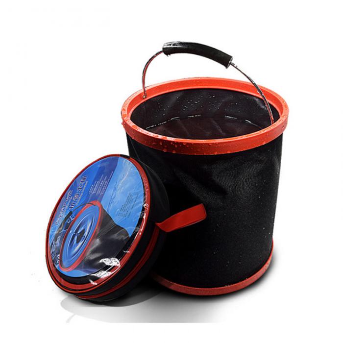 12L Large-Capacity Foldable Bucket Outdoor Camping Fishing Folding Bucket Car Cleaning Tools Portable Fishing Storage Buckets