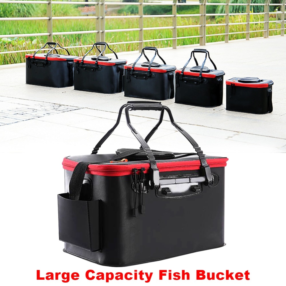 Multifunctional Fishing Bag Fishing Bucket Tool Bag Live Fish Portable EVA Foldable Fishing Box Storage Bag For Fishing