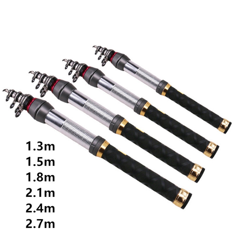 Mini Pocket Size Carbon Telescopic Fishing Rod Ultra Light Rod 1.3m 1.5m 1.8m 2.1m 2.4m 2.7m Fishing Rod Spinning Fishing Pole
