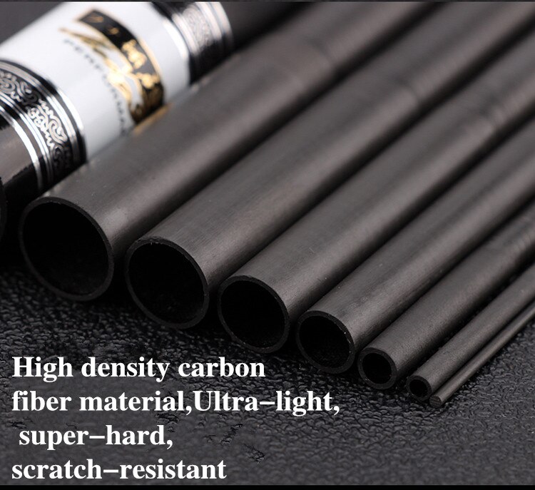 Extra Long High Carbon Fiber Telescopic Power Hand Pole Fishing Rod 3.6M-10M Freshwater Feeder Rod Stick Spare Tip DENPAL