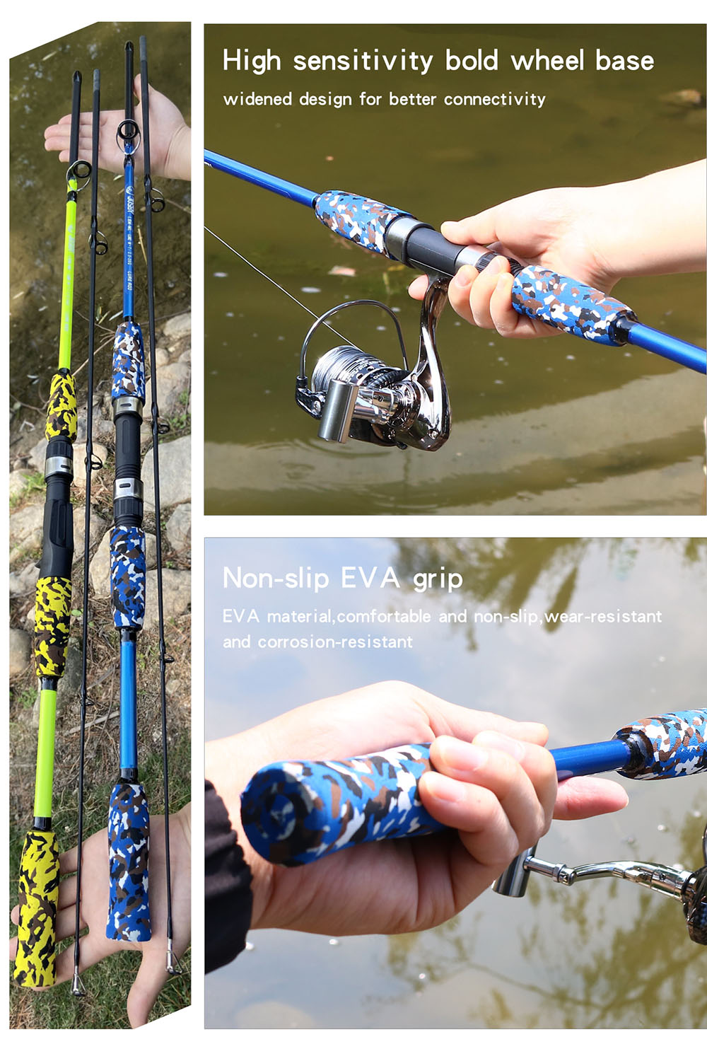 Fishing Lure rod Spinning Casting Rod Baitcasting Reel Ultralight Feeder Carp Carbon Fly Fishing Tackle MH Power 3g ~ 21g Lure
