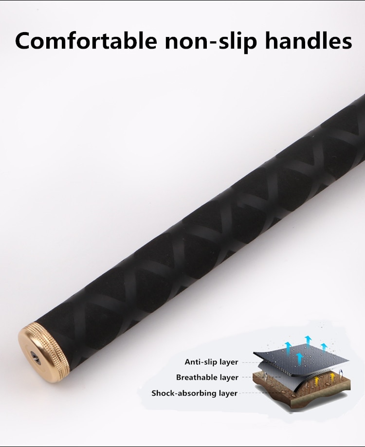 High Quality Carbon Fiber Telescopic Power Hand Pole Fishing Rod 2.7M-10M Travel Ultra light Carp Fishing Rod Feeder VBONI