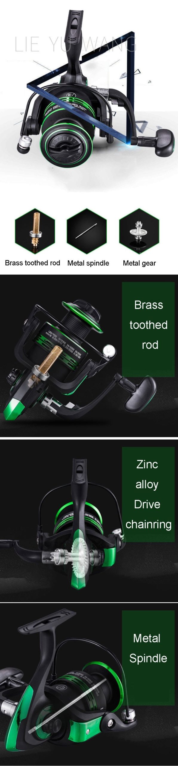 2020 new Metal Spool Spinning Reel Spinning Fishing reel Free spare line cup Spare Spool Left / right hand fishing wheel